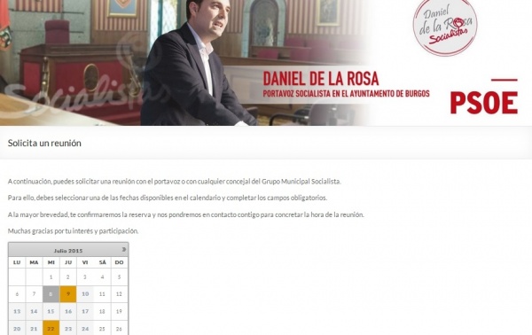 Imagen de la web de Daniel de la Rosa